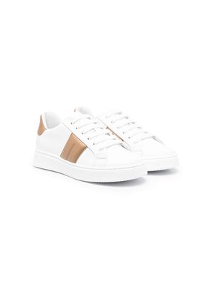 Colorichiari two-tone lace-up sneakers - White