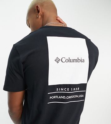Columbia box logo T-shirt in black