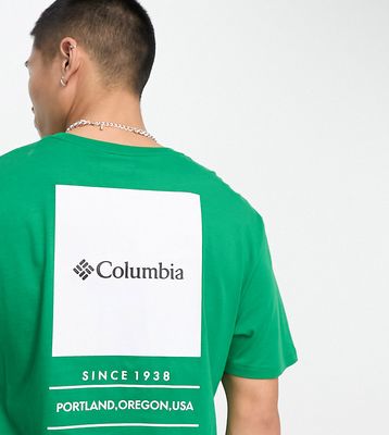 Columbia box logo T-shirt in green