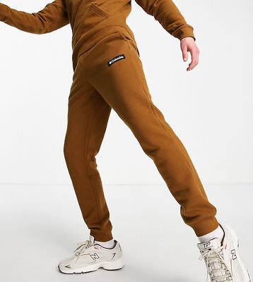 Columbia Cliff Glide sweatpants in brown Exclusive at ASOS