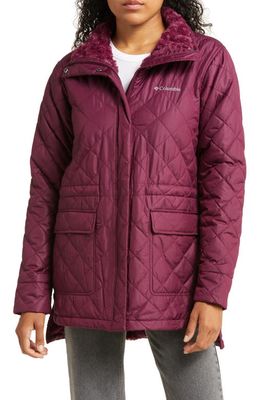 Columbia Copper Crest Diamond Quilted Jacket in Marionberry