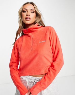 Columbia Glacia cropped fleece in red