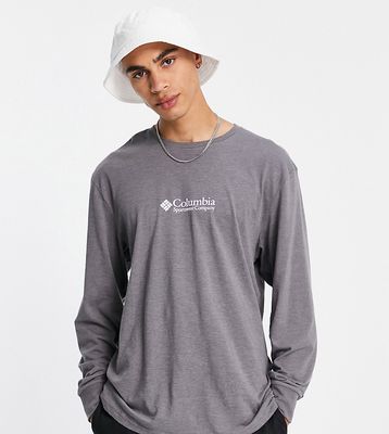 Columbia Hopedale long sleeve t-shirt in dark gray Exclusive at ASOS