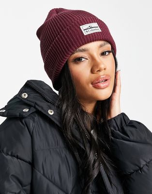 Columbia Lost Lager beanie in burgundy-Red