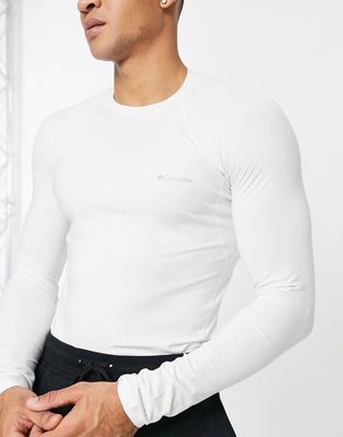 Columbia Midweight Stretch base layer long sleeve top in white