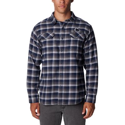 Columbia Navy Penn State Nittany Lions Flare Gun Flannel Long Sleeve Shirt