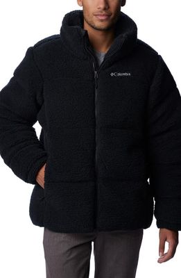 Columbia Puffect High Pile Fleece Jacket in Black