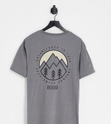 Columbia Tillamook Way II back print T-shirt in dark gray - Exclusive to ASOS