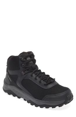 Columbia Trailstorm Ascend Mid Waterproof Hiking Sneaker in Black/Dark Grey
