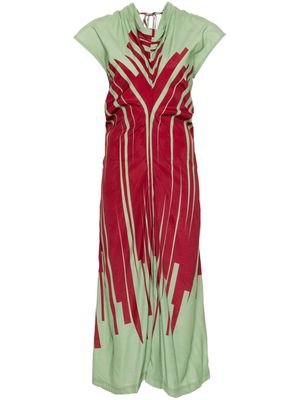 colville abstract-pattern crepe dress - Green