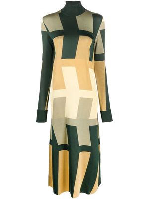 colville Arrow geometric-pattern dress - Green
