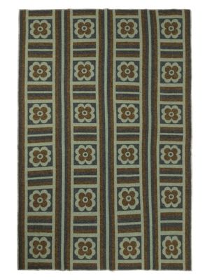 colville floral-print wool-blend blanket - Brown