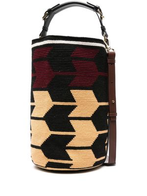 colville maxi Cylinder arrow-woven tote bag - Red