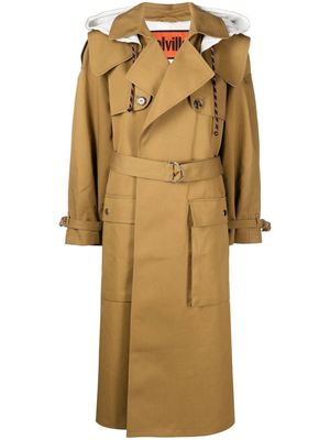 colville oversized trench coat - Brown