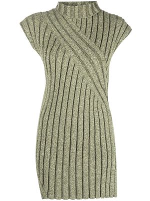 colville Twisted Rib tunic jumper - Green