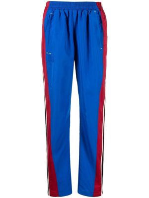 colville upcycled cigarette-cut track pants - Blue