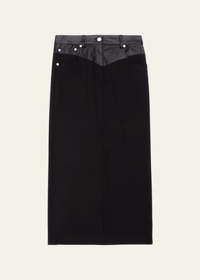 Combo Garter Midi Skirt