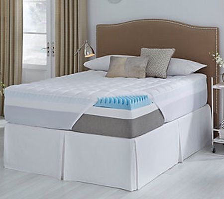 ComforPedic from BeautyRest Queen 4.5" Gel Memo ry Foam Topper