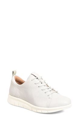 Comfortiva Cayson Sneaker - Wide Width Available in Light Grey Leather