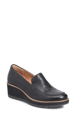Comfortiva Farland Wedge Loafer in Black