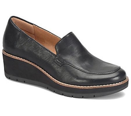 Comfortiva Leather Wedge Loafer - Farland