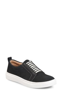 Comfortiva Tacey Leather Slip-On Sneaker in Black