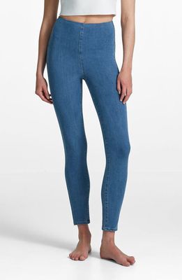 Commando Do It All Stretch Denim Crop Leggings in Light Indigo