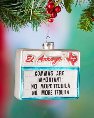 Commas Are Important Holiday Ornament
