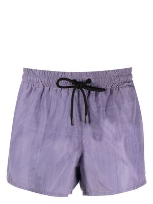 COMMAS drawstring high-cut swim shorts - Purple