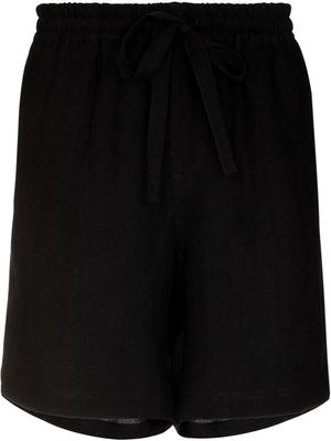 COMMAS linen lounge shorts - Black