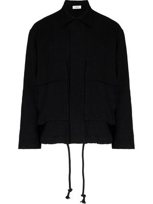 COMMAS Resort linen-blend jacket - Black