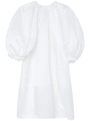 Comme Des Garçons Comme Des Garçons balloon-sleeves panelled midi dress - White