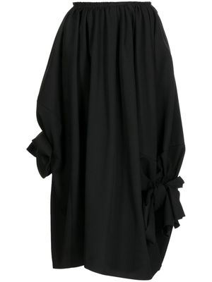 Comme Des Garçons Comme Des Garçons bow-detail wool skirt - Black