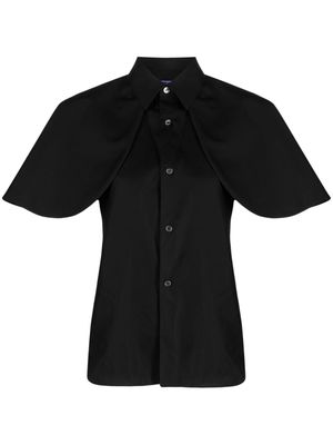 Comme Des Garçons Comme Des Garçons cape-sleeve cotton shirt - Black
