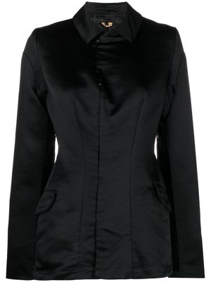 Comme Des Garçons Comme Des Garçons corset-style satin jacket - Black
