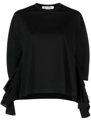 Comme Des Garçons Comme Des Garçons draped detailing blouse - Black