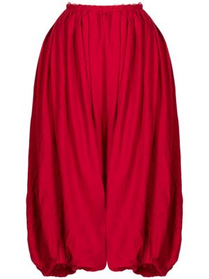 Comme Des Garçons Comme Des Garçons drop-crotch cropped trousers - Red