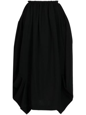 Comme Des Garçons Comme Des Garçons gathered asymmetric skirt - Black