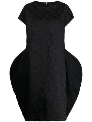 Comme Des Garçons Comme Des Garçons graphic-print asymmetric-design dress - Black