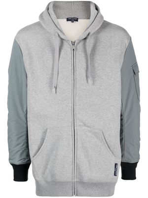 Comme Des Garçons Comme Des Garçons hooded zip-up jacket - Grey