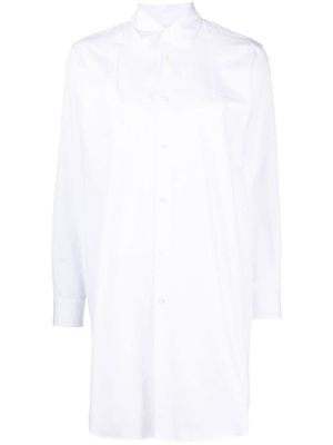 Comme Des Garçons Comme Des Garçons long cotton shirt - White