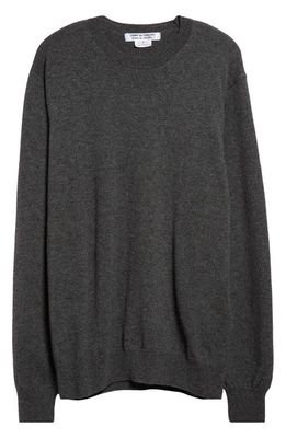 Comme des Garçons Comme des Garçons Oversize Cashmere Jersey Sweater in Grey