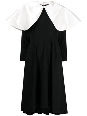 Comme Des Garçons Comme Des Garçons oversized-rounded-collar dress - Black