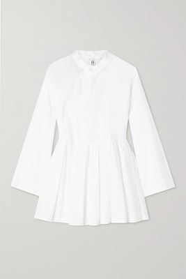 Comme des Garçons Comme des Garçons - Pleated Cotton-poplin Shirt - White