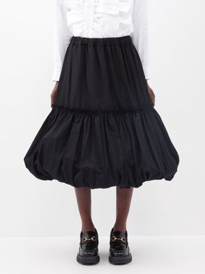 Comme Des Garçons Comme Des Garçons - Puff-ball Wool Midi Skirt - Womens - Black