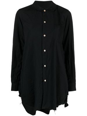 Comme Des Garçons Comme Des Garçons ruched asymmetric shirt - Black