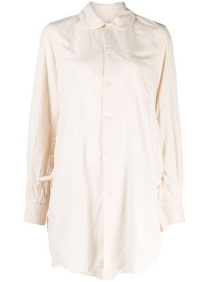 Comme Des Garçons Comme Des Garçons ruffle-detailing classic-collar shirt - White