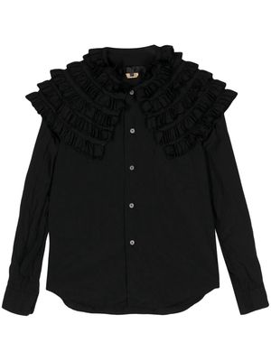 Comme Des Garçons Comme Des Garçons ruffled long-sleeve shirt - Black