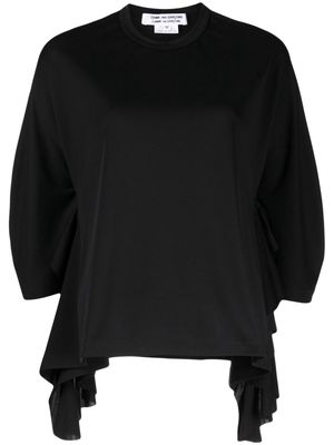 Comme Des Garçons Comme Des Garçons short-sleeve draped T-shirt - Black