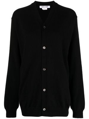 Comme Des Garçons Comme Des Garçons V-neck cashmere cardigan - Black